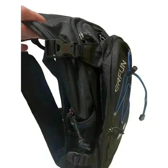 EVERFUN Unisex Hydration Backpack Bag with Water Bladder 2L/3L Black - Picture 9 of 16